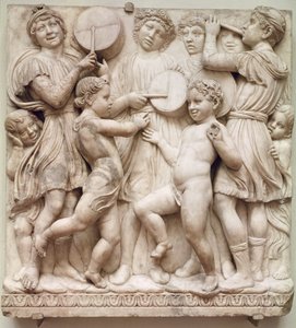 Musikaliska änglar, relief från Cantoria, ca 1432-38 (marmor)